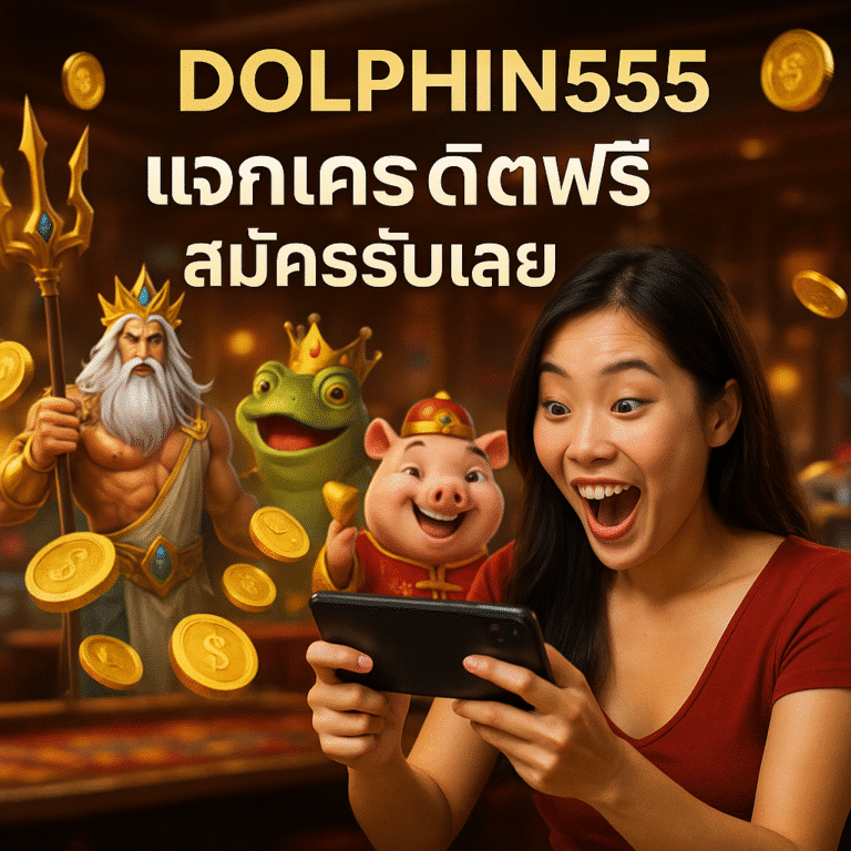 DOLPHIN555 แจกเครดิตฟรี สมัครรับเลย