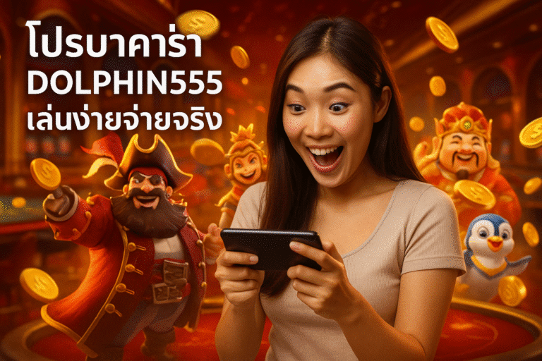 โปรบาคาร่า DOLPHIN555 เล่นง่ายจ่ายจริง
