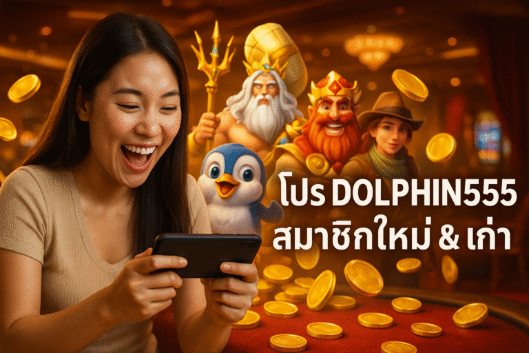 โปร DOLPHIN555 สมาชิกใหม่ & เก่า